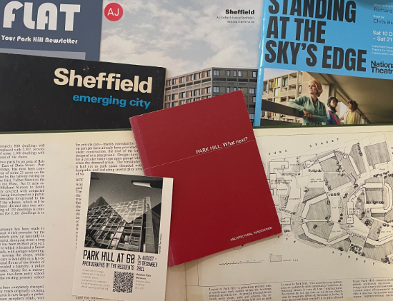 Images of old document and photographs of Park Hill
